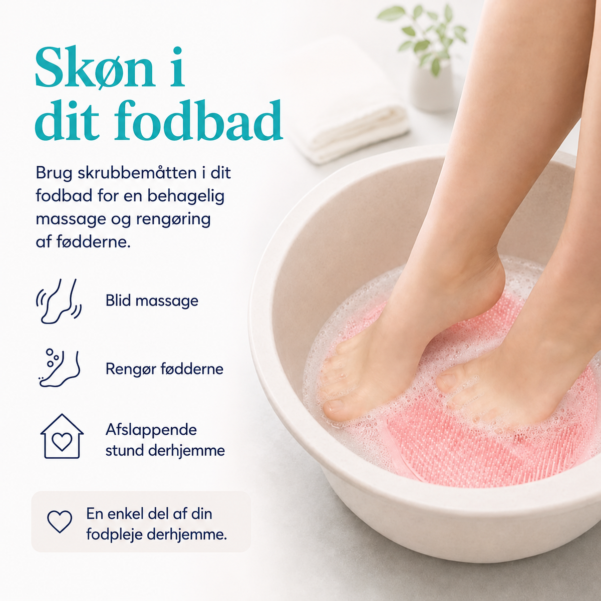 FodFrisk™ Silikone skrubbemåtte