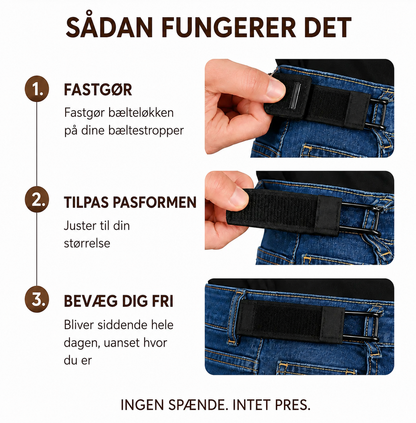 BuckleFree™ | Elastisk Bælte Uden Spænde
