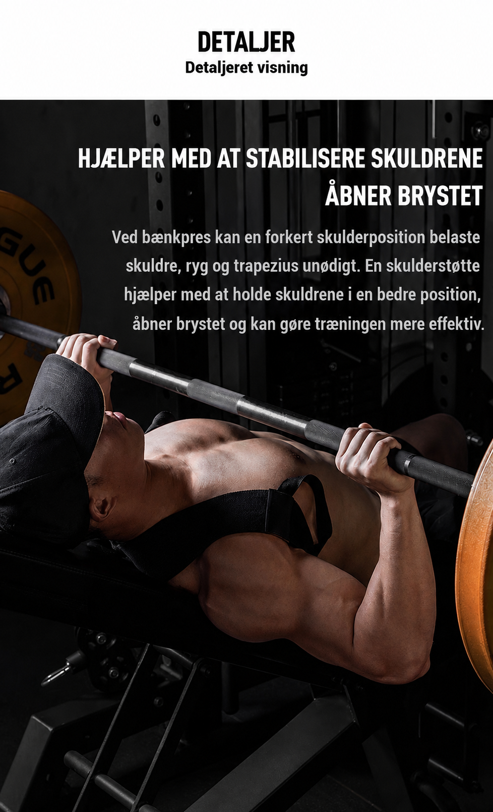 LiftAlign™ Justerbar støtte til skuldre, ryg og kropsholdning