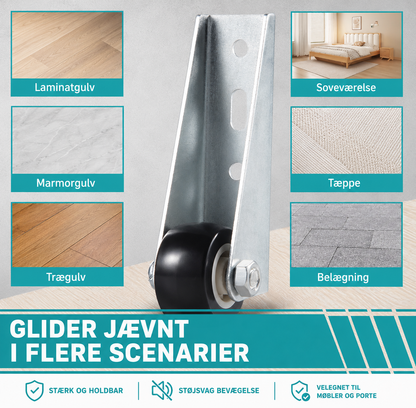 GlideRoll™ | Hjul til Møbler og Porte (4 stykker)