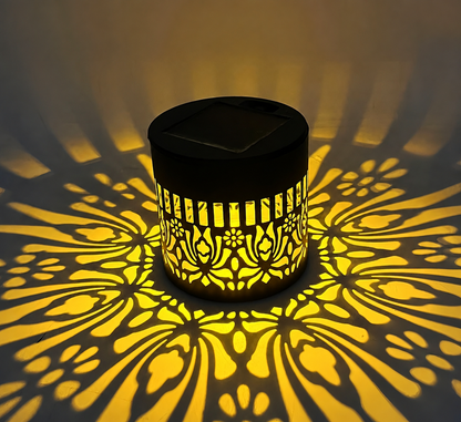 NordGlow™ | Soldrevet Mandala Havelampe