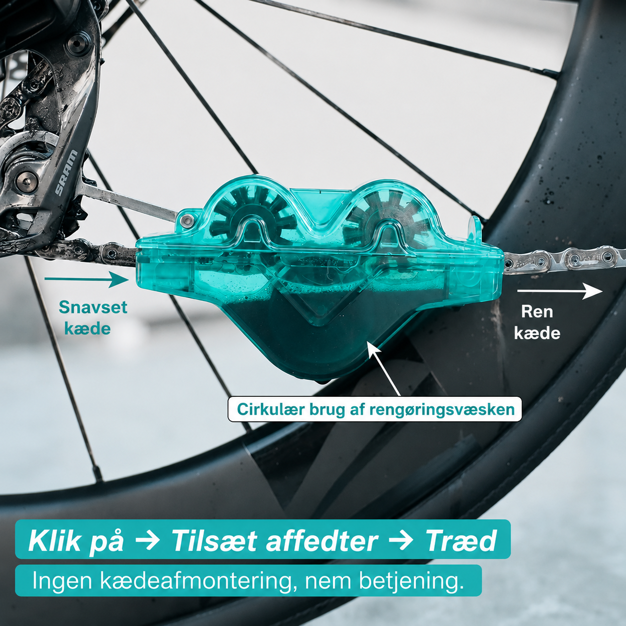 KædeRen™ | 360° Automatisk Kæderenser
