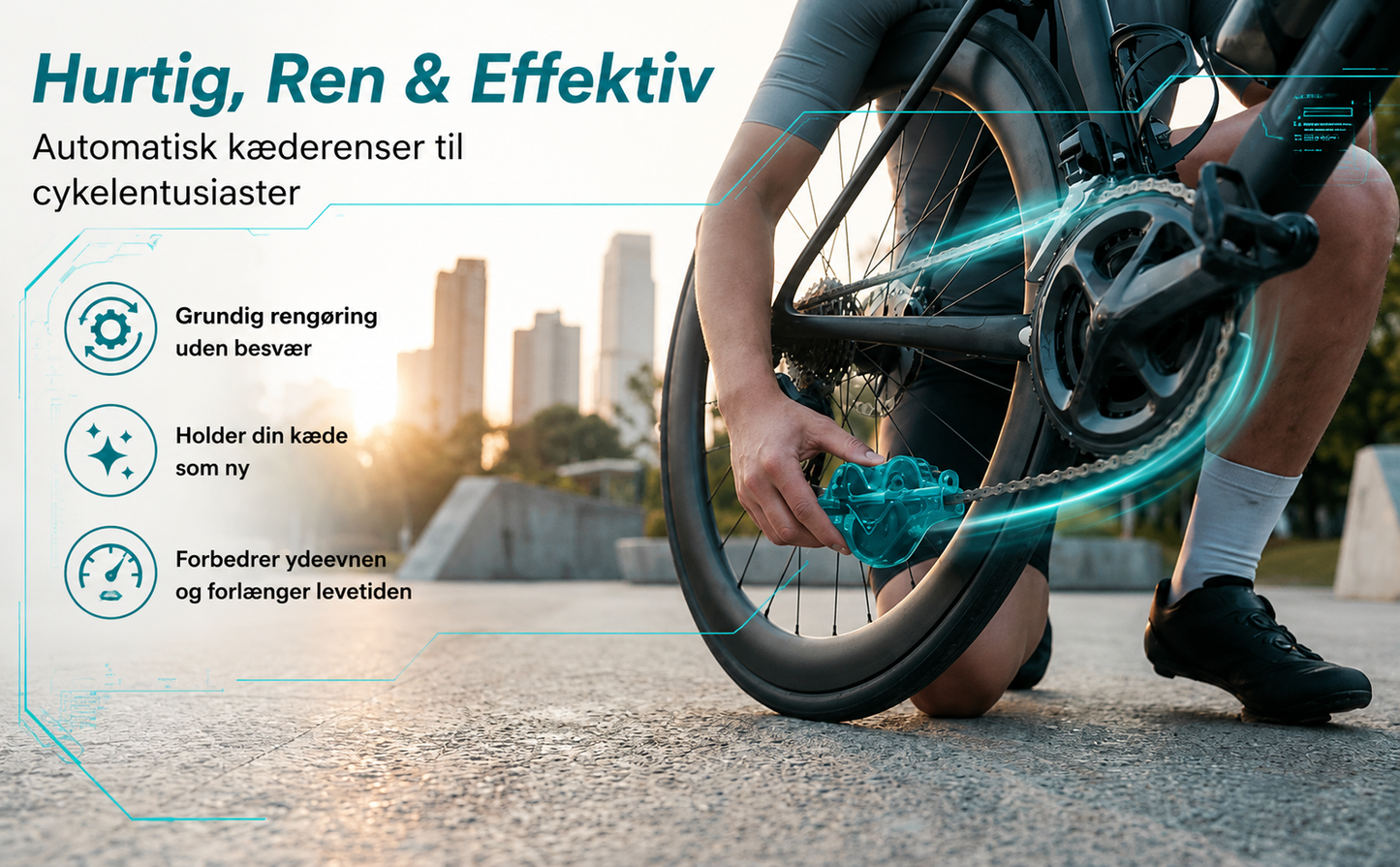KædeRen™ | 360° Automatisk Kæderenser