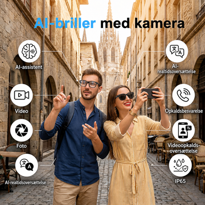 VisionAI™ Pro AI-smartbrillerne med kamera