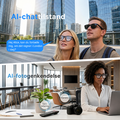 VisionAI™ Pro AI-smartbrillerne med kamera
