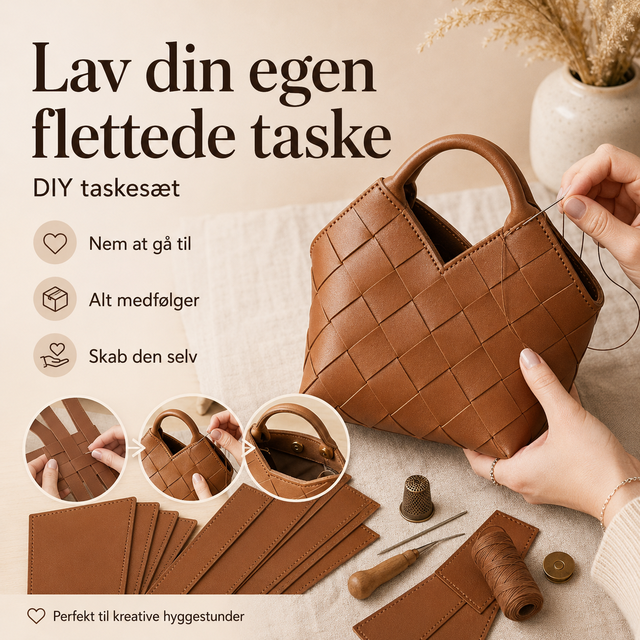 FletteLyst™ DIY-sæt til flettetaske