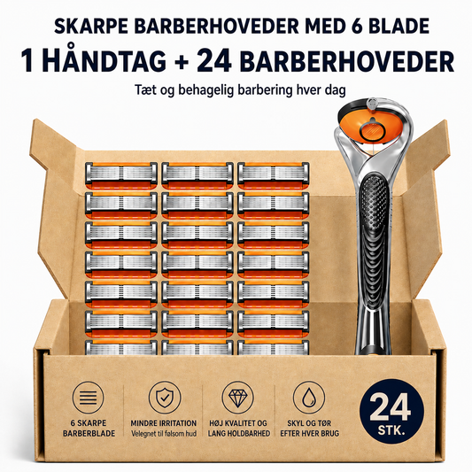 UltraSharp™ 24 Barberhoveder + Gratis Håndtag