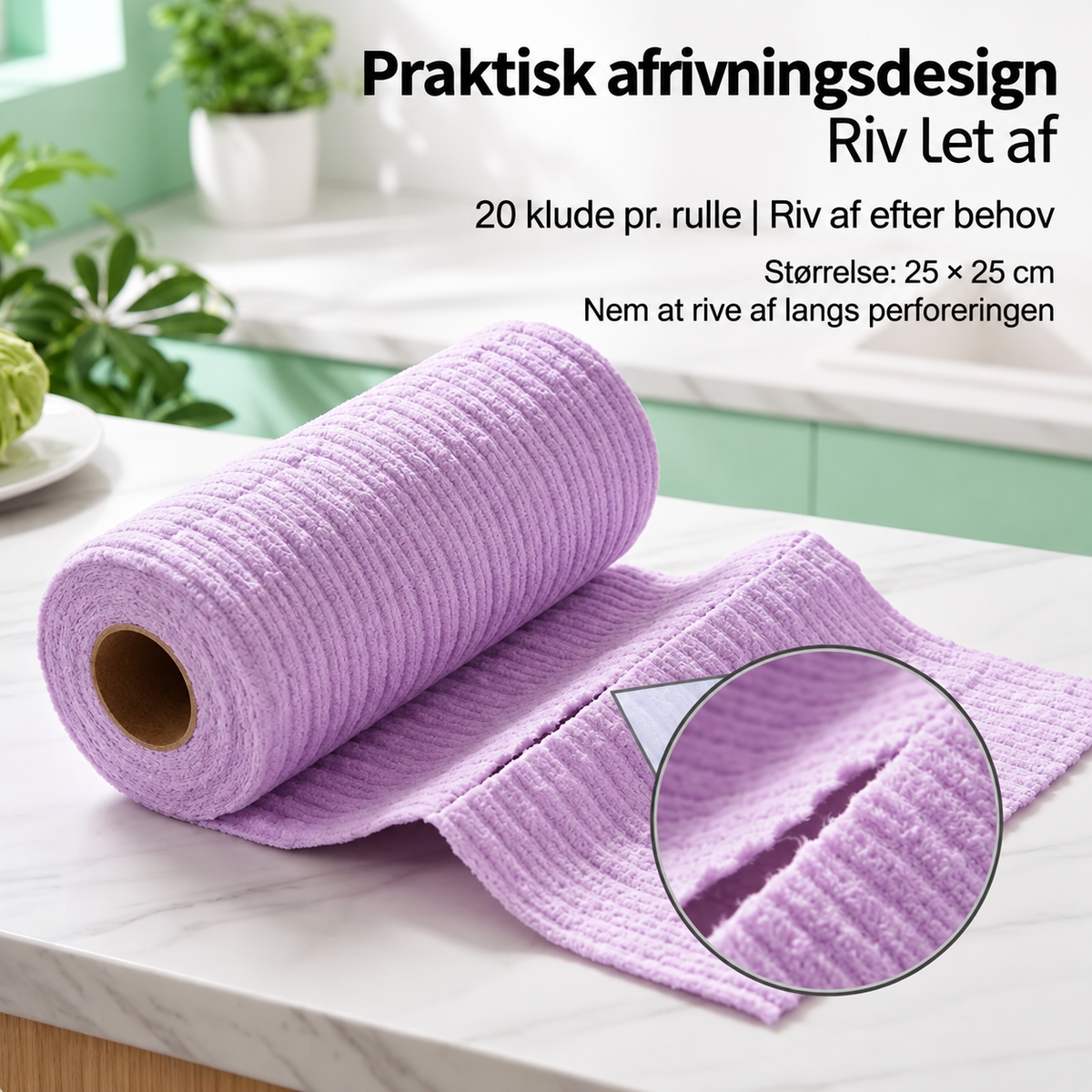 CleanRoll™ Genanvendelig rengøringsrulle