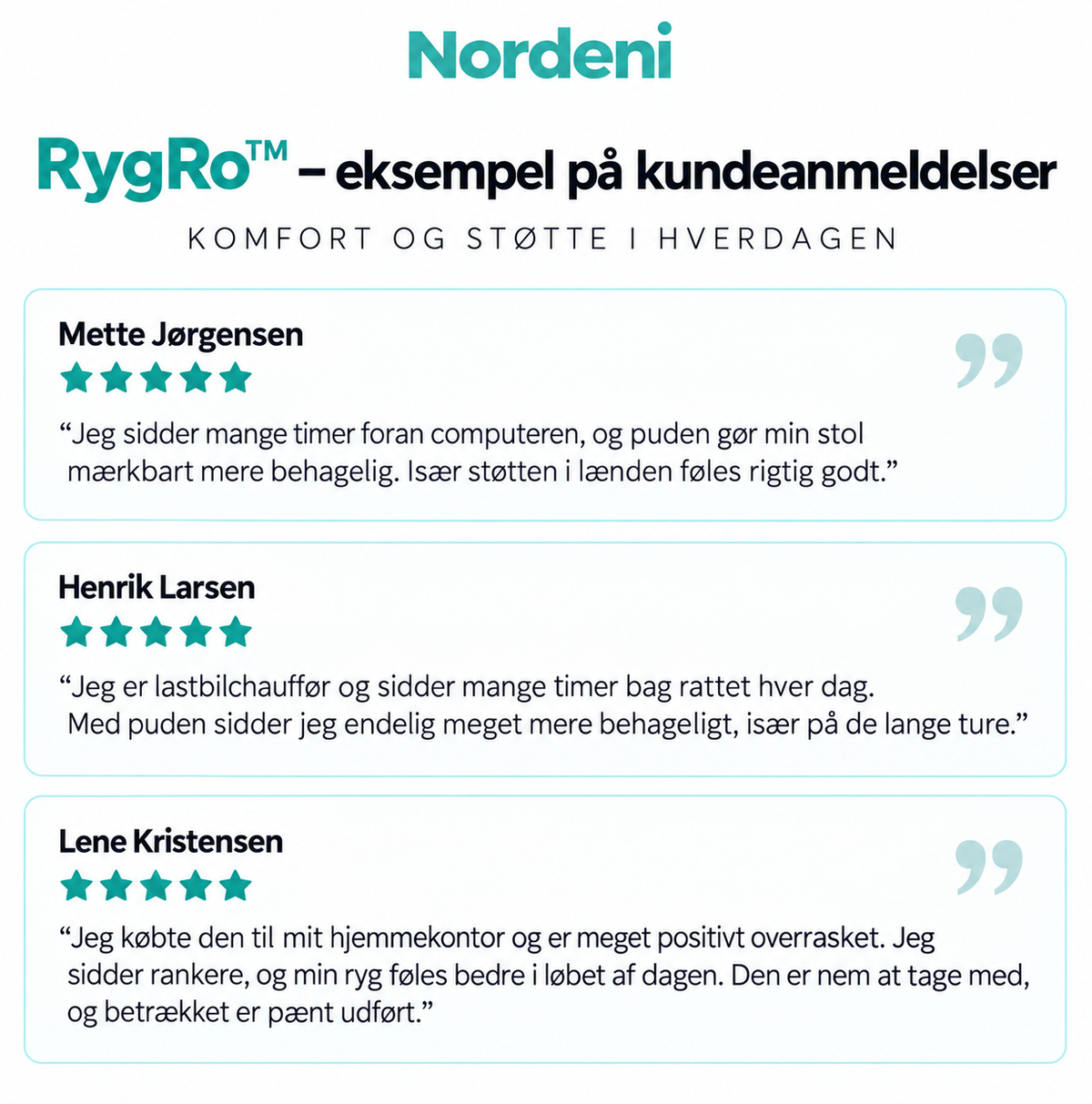 RygRo™ Ergonomisk siddepude