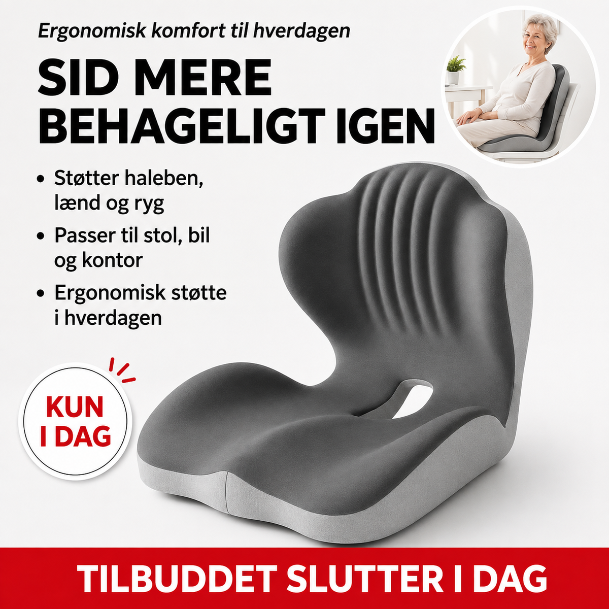 RygRo™ Ergonomisk siddepude