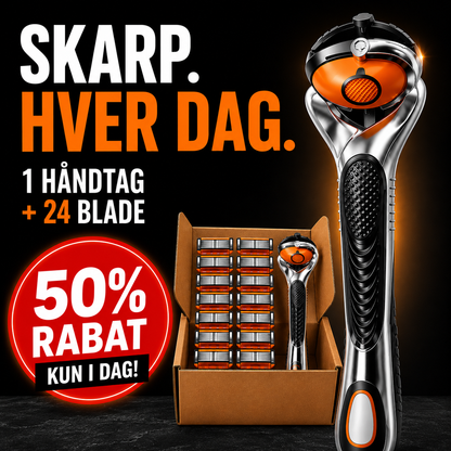 UltraSharp™ 24 Barberhoveder + Gratis Håndtag