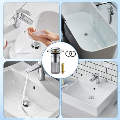 PureDrain™ Rustfrit Stål Afløbsfilter (2 Stk)