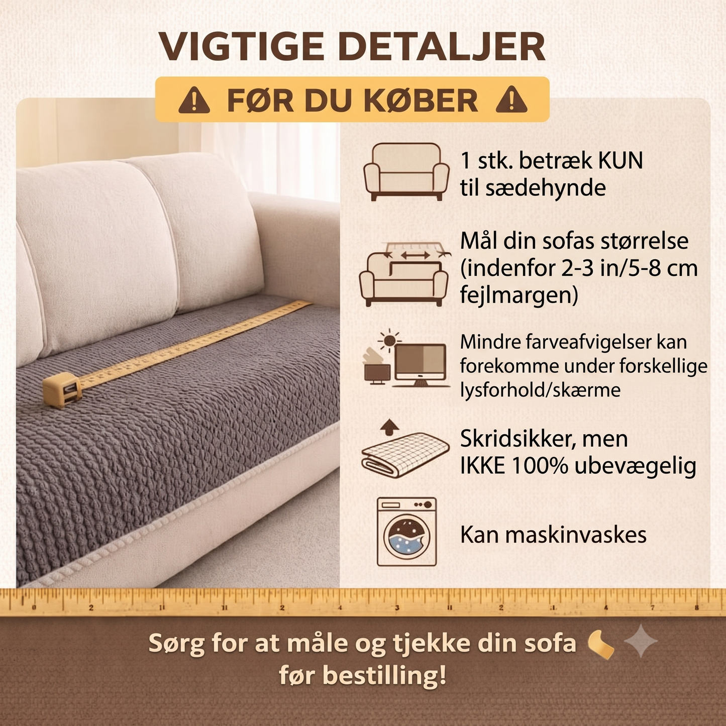 NordHjem™ Premium Sofaovertræk