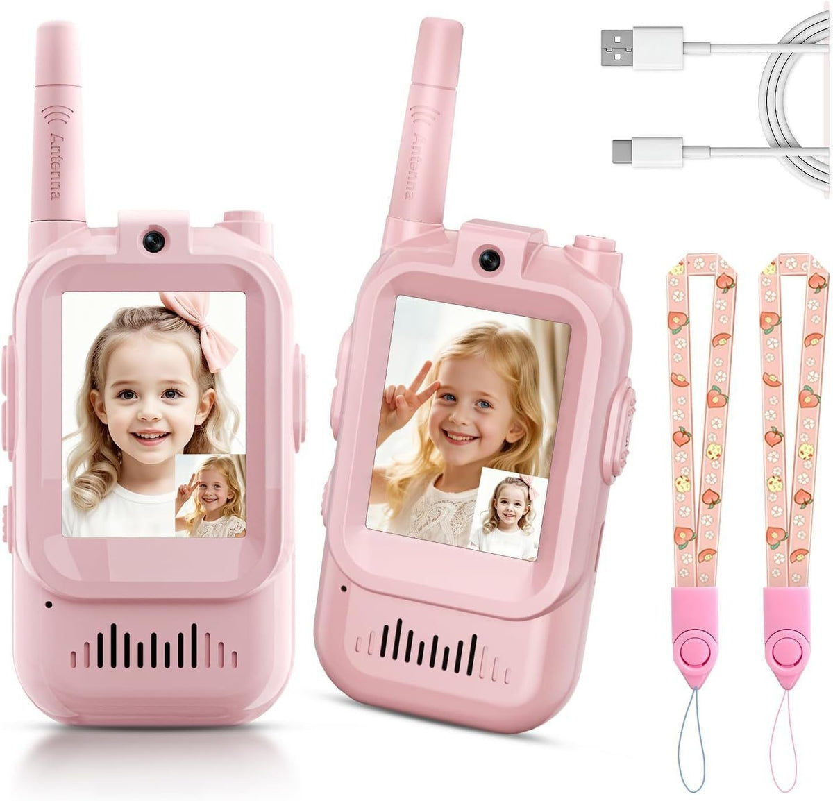 TalkView™ – Video-walkie-talkies til børn (2-pak)