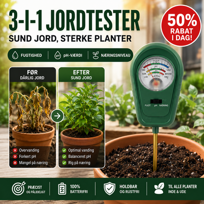 SoilSense™Jordtester 3-i-1