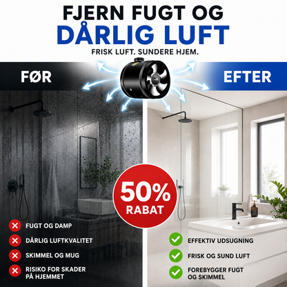 NordVent™ - Kraftig 360° Udsugningsventilator