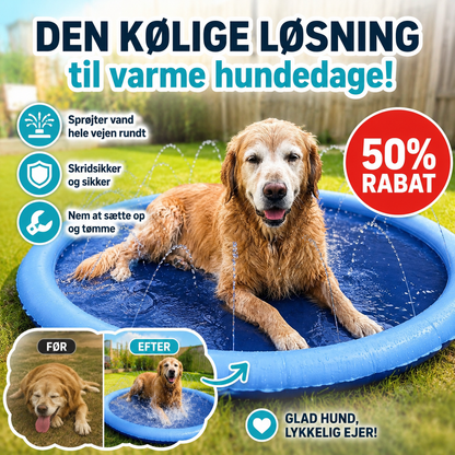 SplashPaw™ | Kølende Sprinklermåtte til Hunde