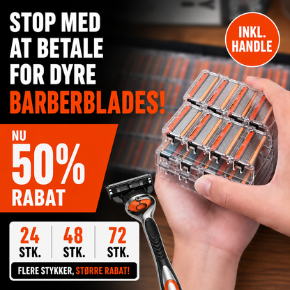 UltraSharp™ 24 Barberhoveder + Gratis Håndtag