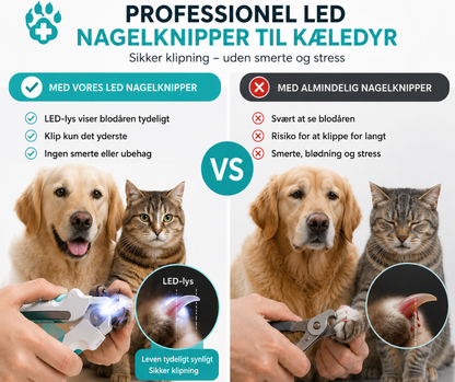 PawGlow™ LED Negleklipper til Kæledyr