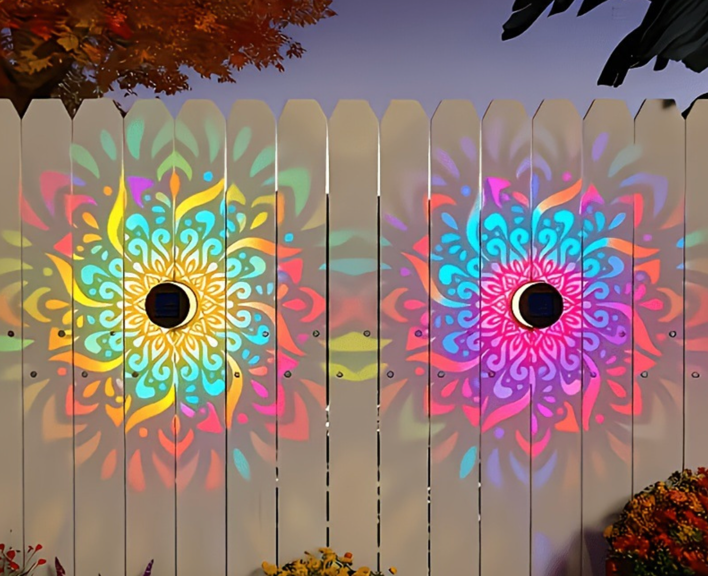 NordGlow™ | Soldrevet Mandala Havelampe