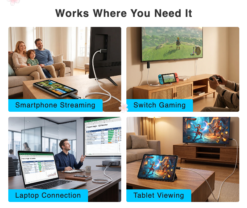 ScreenCast™ USB-C til HDMI 4K-kabel