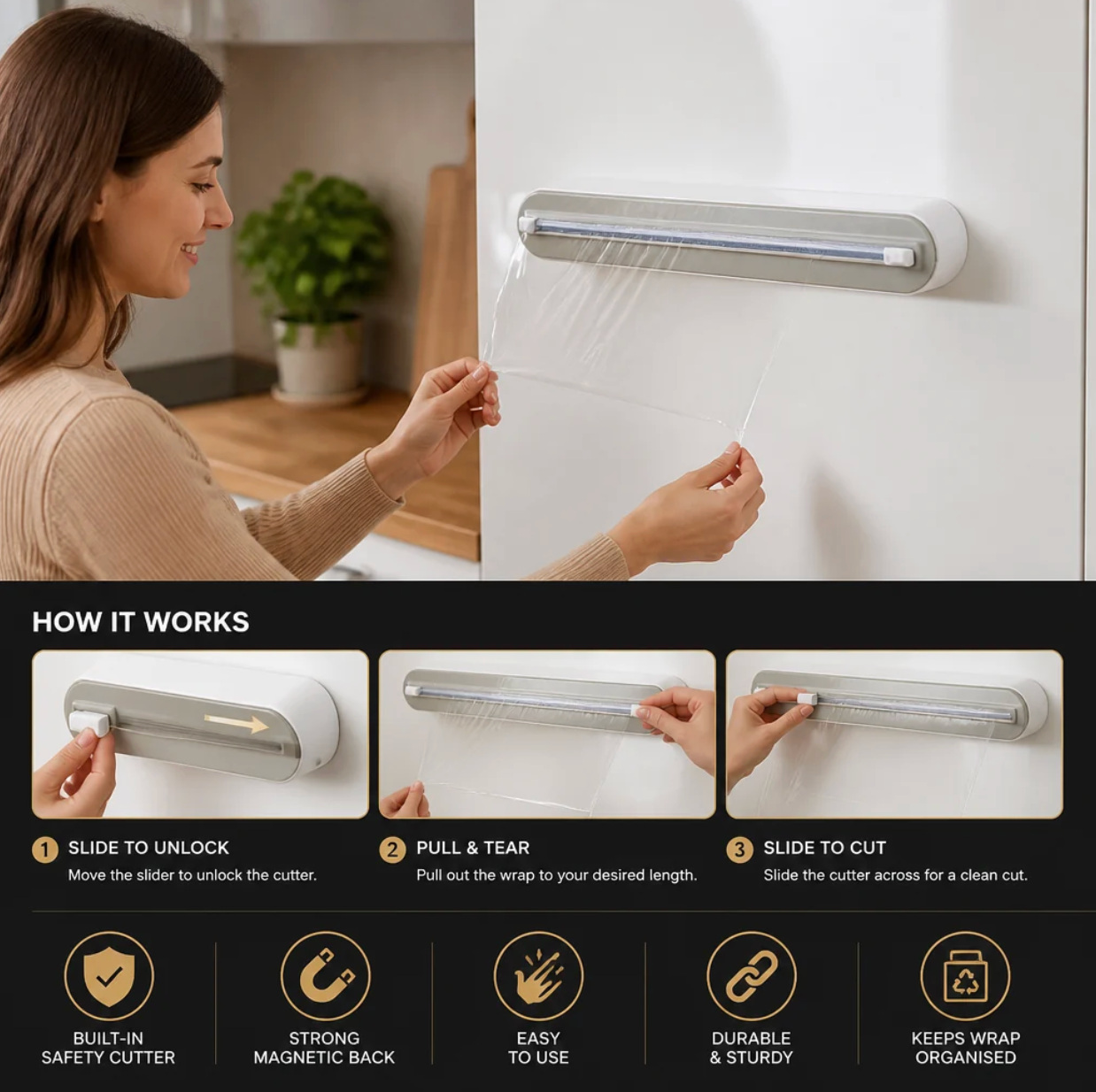 FolieFix™ Magnetisk foliedispenser