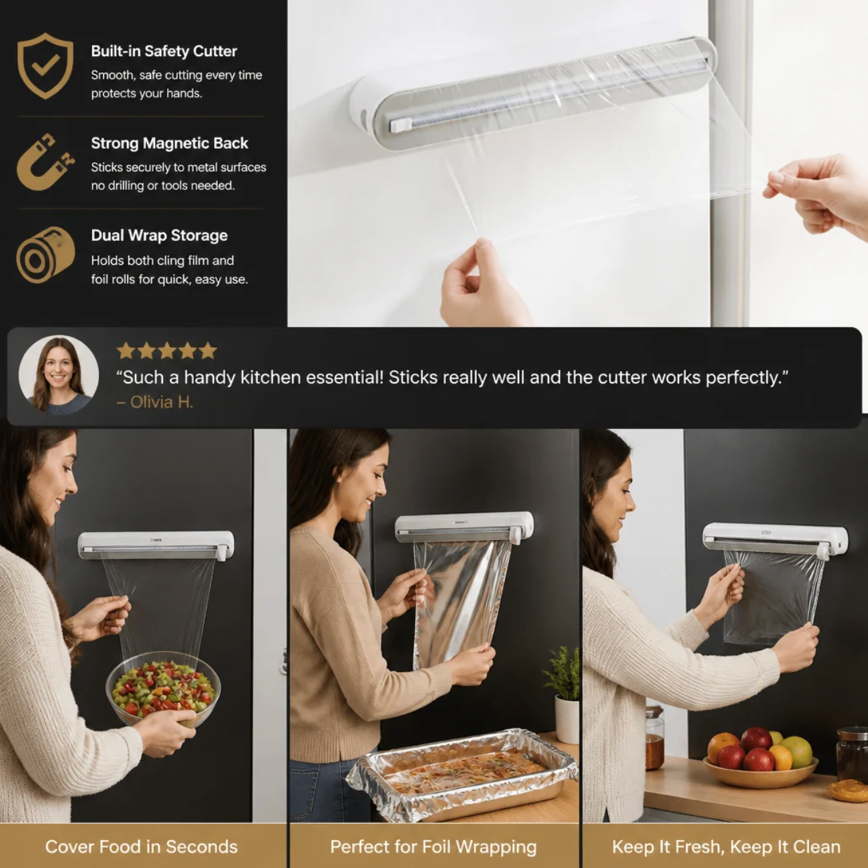 FolieFix™ Magnetisk foliedispenser