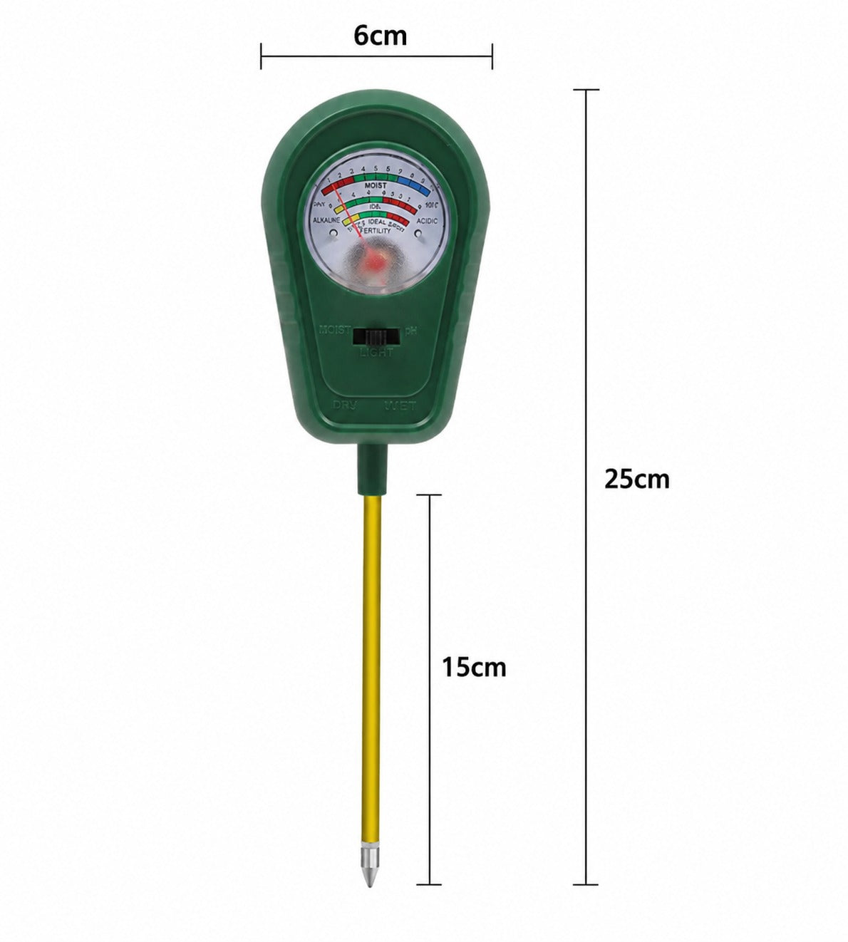 SoilSense™Jordtester 3-i-1