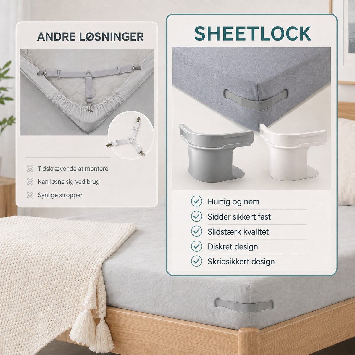 SheetLock™ Lagenholdere – 4-pak