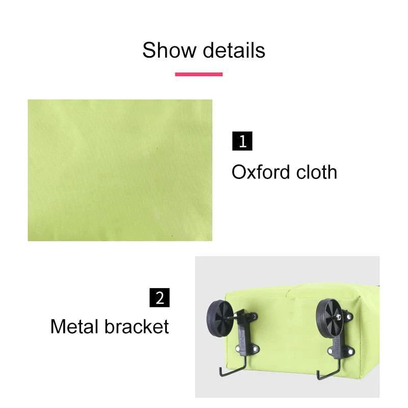 RollEase™ Sammenfoldelig Indkøbstaske med Hjul