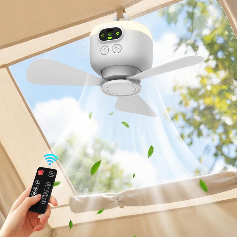 LumiBreeze™ – Genopladelig loftventilator med LED-lys