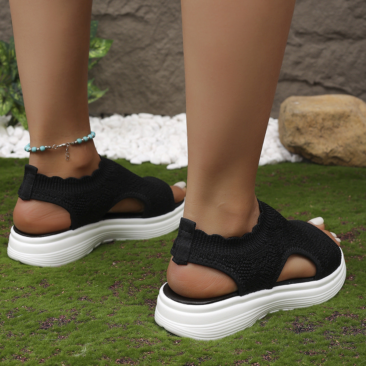 AirFlex™ Åndbare Plateau Sandaler