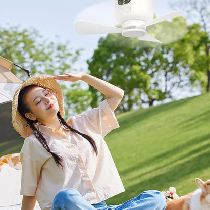 LumiBreeze™ – Genopladelig loftventilator med LED-lys