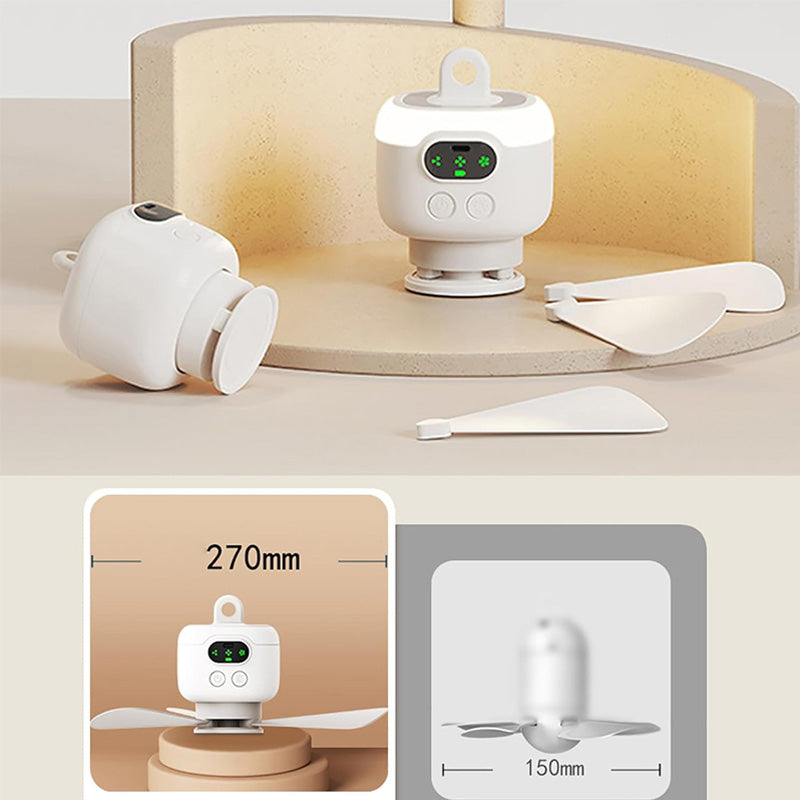 LumiBreeze™ – Genopladelig loftventilator med LED-lys