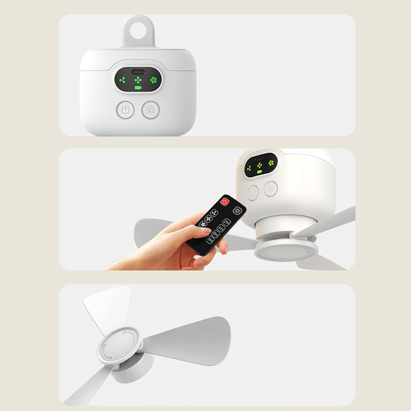 LumiBreeze™ – Genopladelig loftventilator med LED-lys