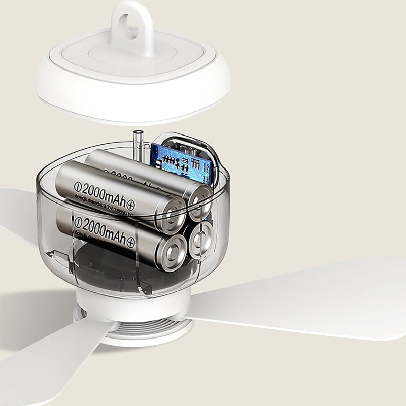 LumiBreeze™ – Genopladelig loftventilator med LED-lys