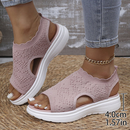 AirFlex™ Åndbare Plateau Sandaler