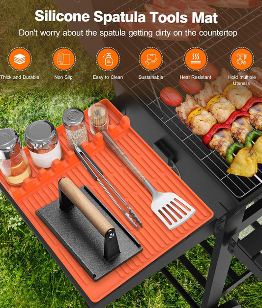 Grillova™ – Silikone-grillmåtte med drypbakke