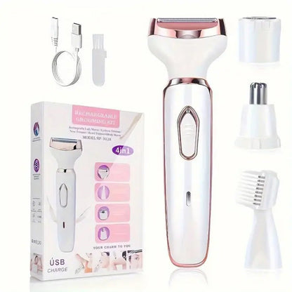 Veloura™ 4-i-1 Ledningsfri Ladyshaver