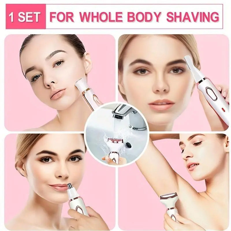 Veloura™ 4-i-1 Ledningsfri Ladyshaver