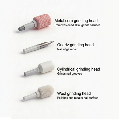 Nailora™ | Elektrisk Manicure- & Pedicuresæt