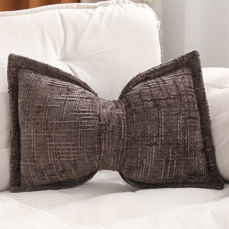 BowLuxe™ Sløjfepude i chenille