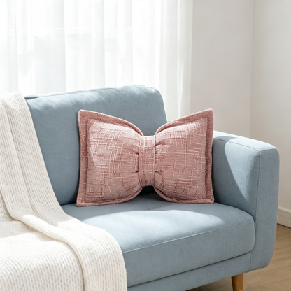 BowLuxe™ Sløjfepude i chenille