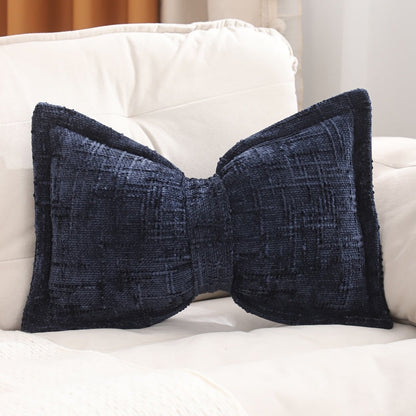 BowLuxe™ Sløjfepude i chenille