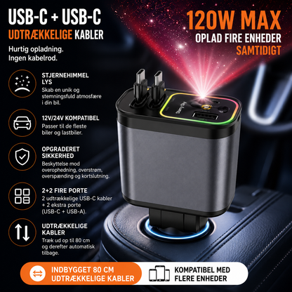 AutoCharge™ 4-i-1 Hurtigoplader
